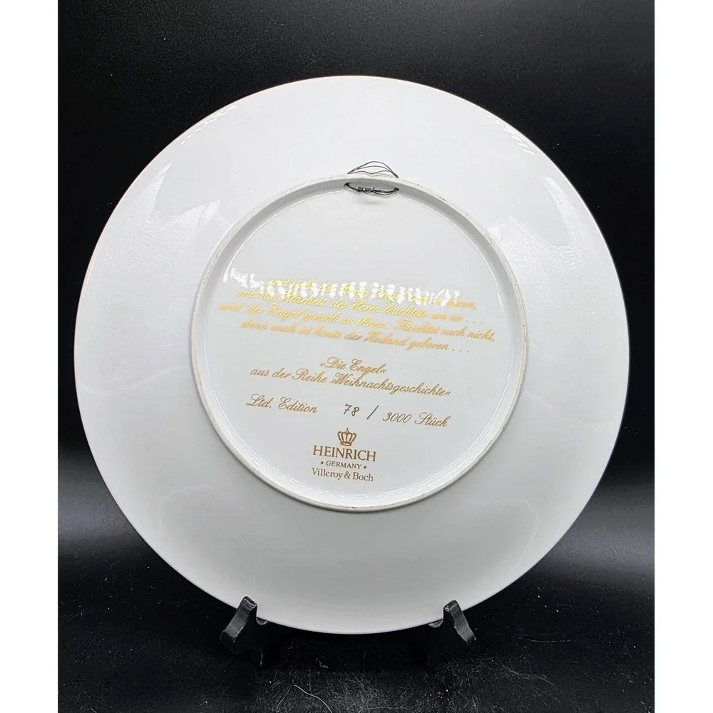 Villeroy & Boch Die Engel Die Weihnachtsgeschte Ernst Bruzek Cabinet Plate 12